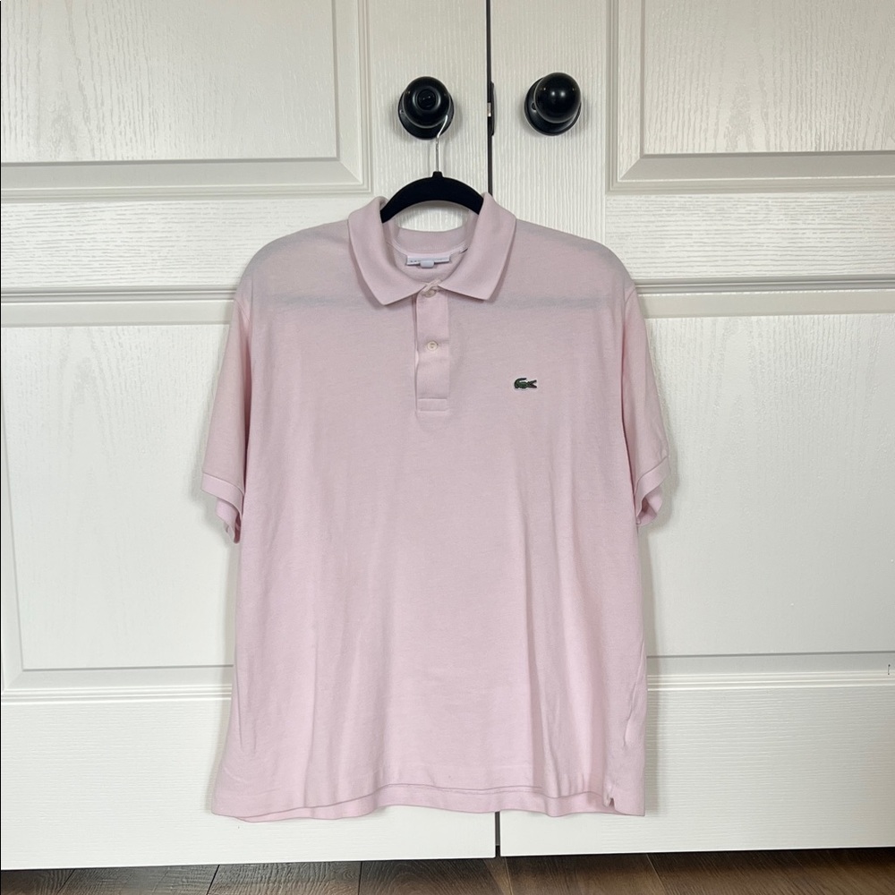 Lacoste Men’s Light Pink Polo - Slim Fit XXXL